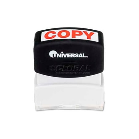 Universal Universal Message Stamp, COPY, Pre-Inked/Re-Inkable, Red UNV10048***
